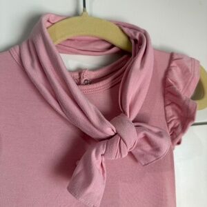 Kyte Baby Twirl Bodysuit Pink 12-18 mo Matching Bow